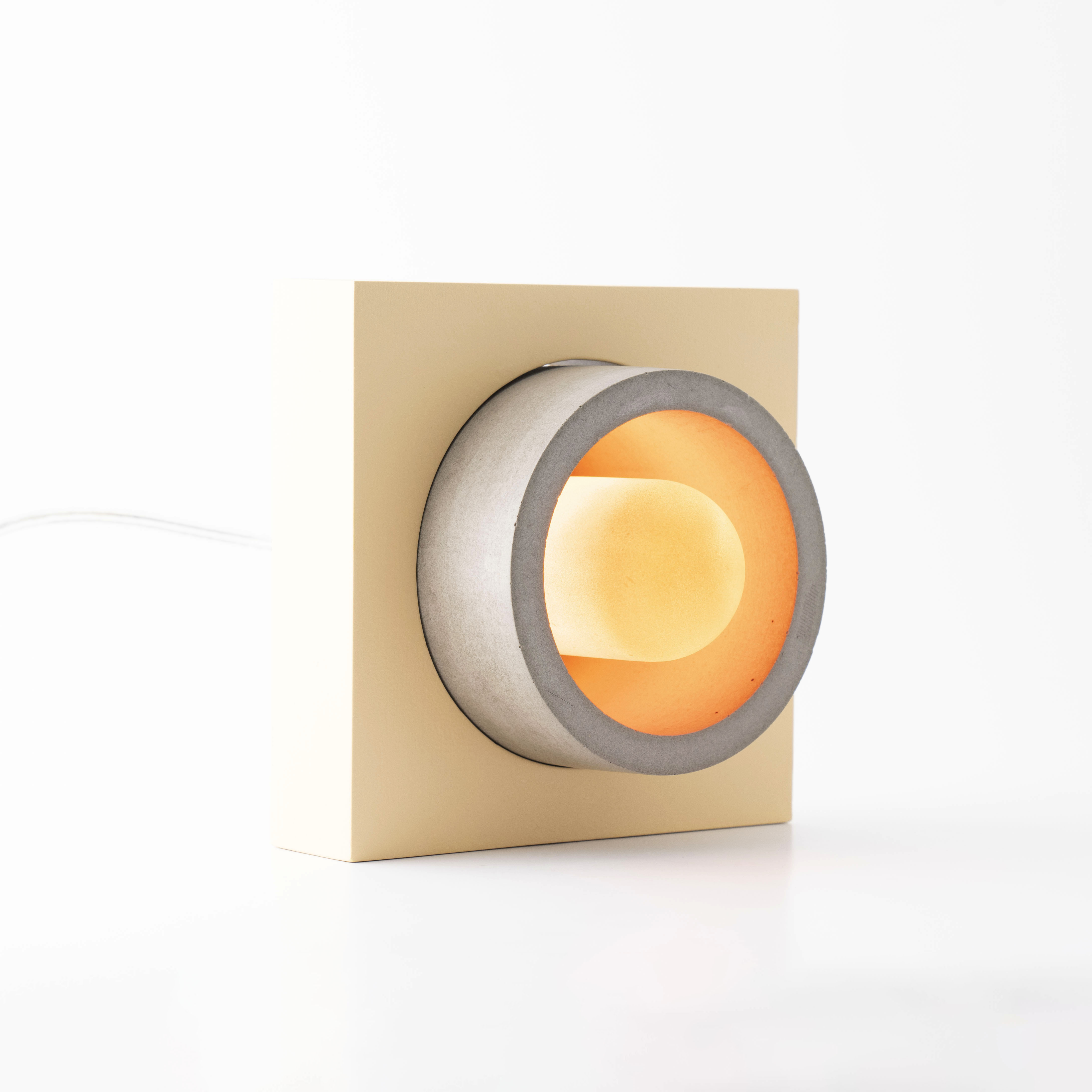 Beige Donut Color Table Lamp